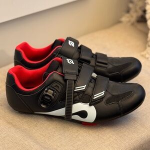 Peloton Black and Red Cycling Shoes